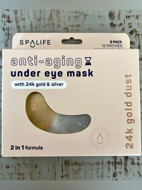 Spalife Anti-Aging Under Eye Mask with 24k Gold Dust & Silver